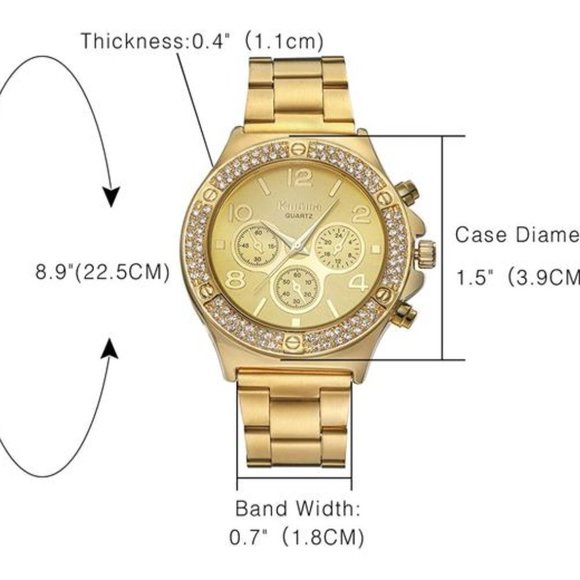 Mens Gold Diamond Luxury Watch - Picture 4 of 4
